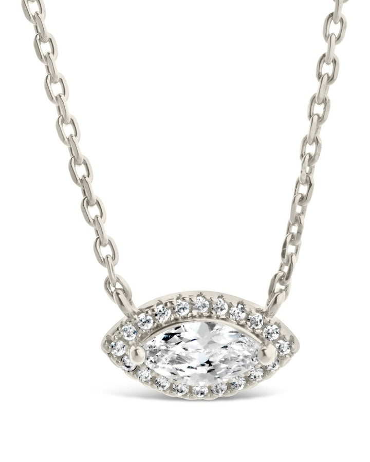 Jamie CZ Evil Eye Pendant Necklace