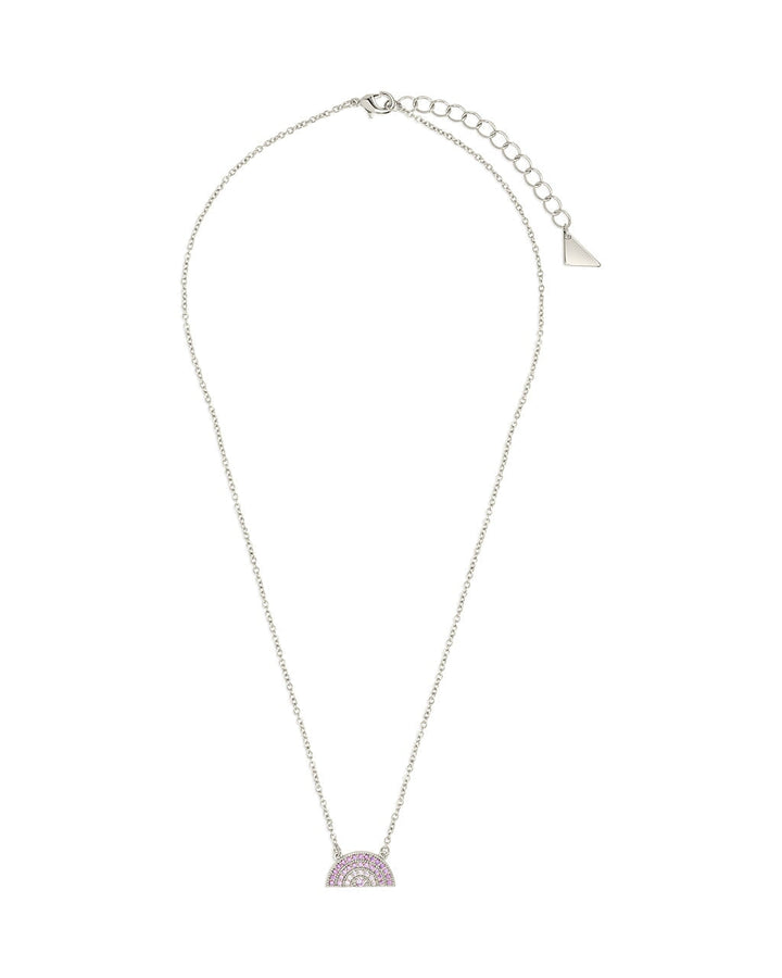 Rainbow CZ Pendant Necklace