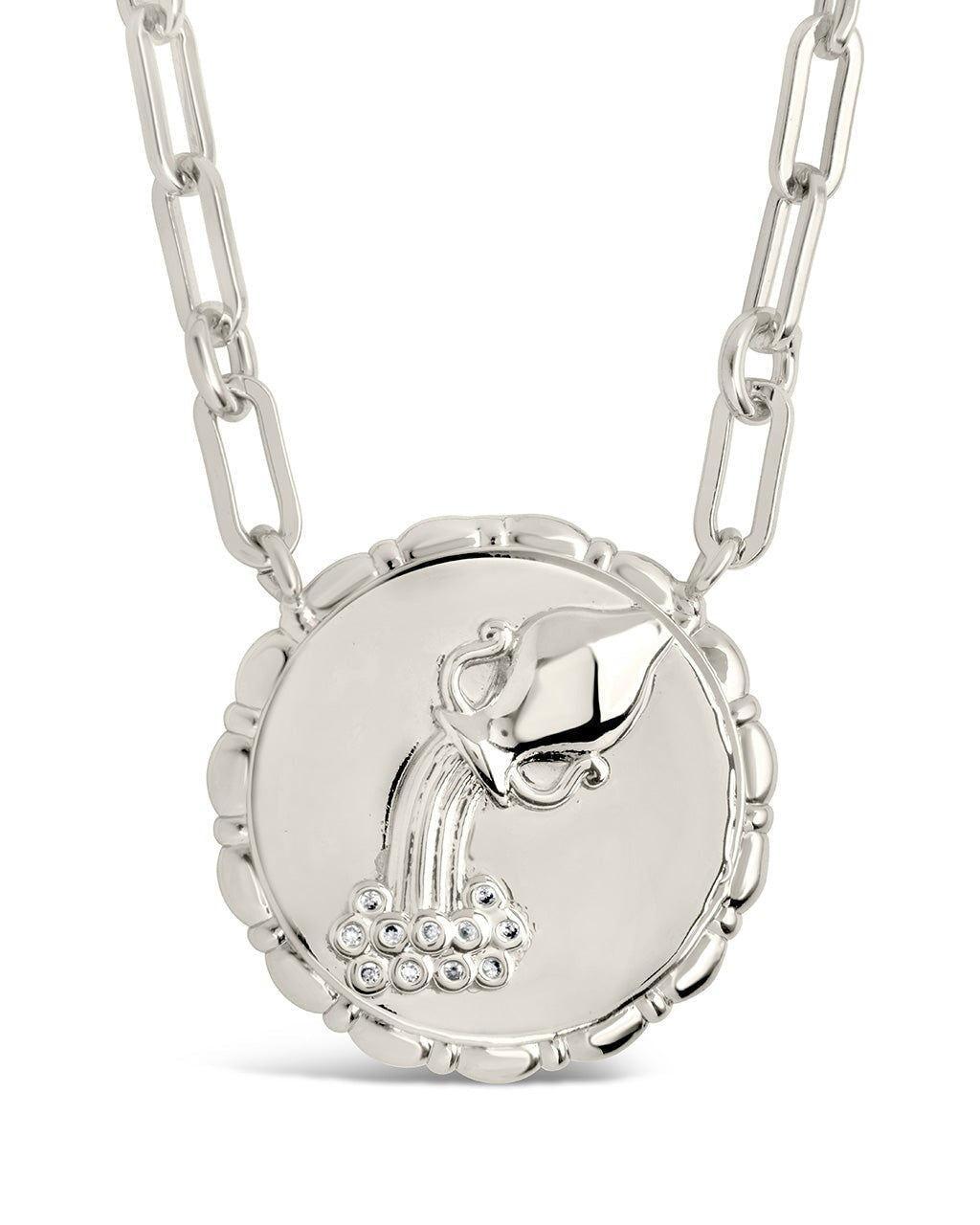 Zodiac Link Pendant Necklace