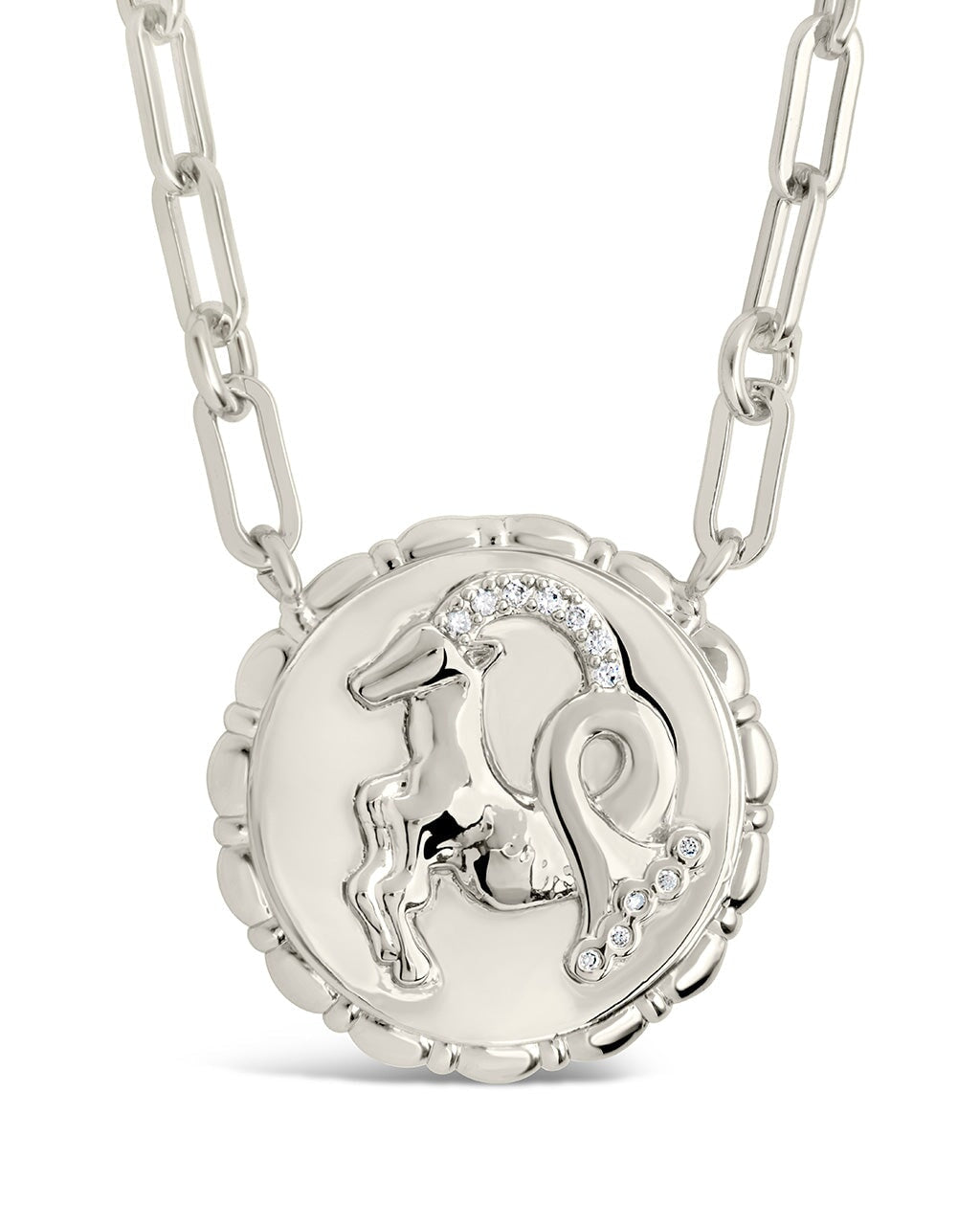 Zodiac Link Pendant Necklace