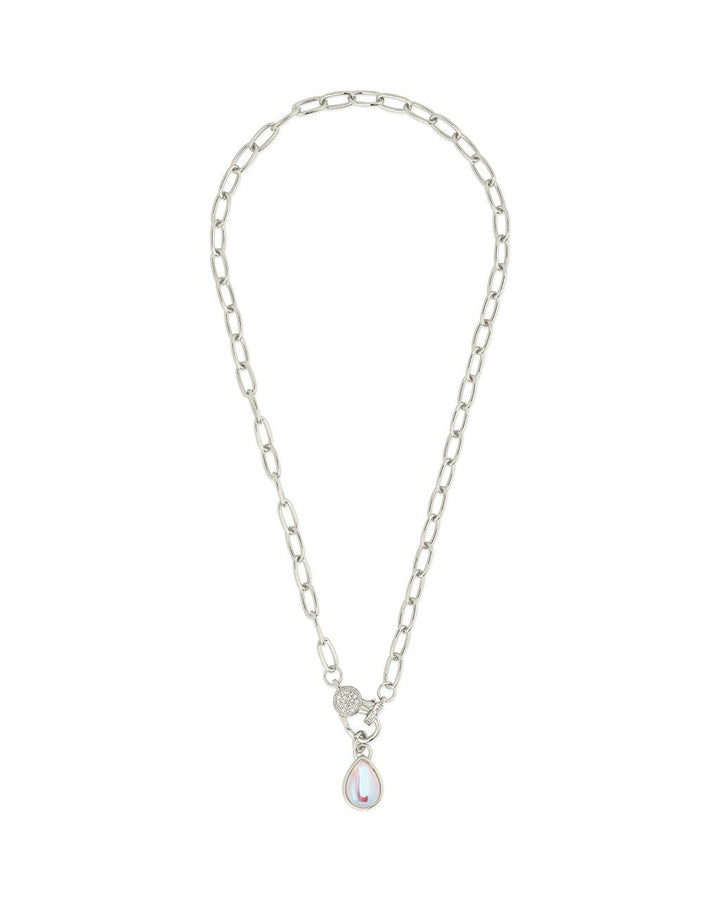 Tay Moonstone Charm & Chain Necklace