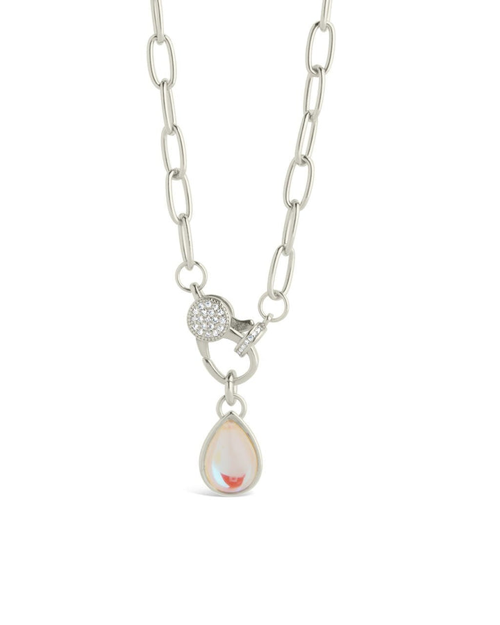 Tay Moonstone Charm & Chain Necklace