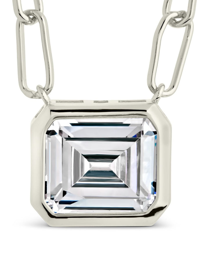 Camille Bezel CZ Statement Necklace