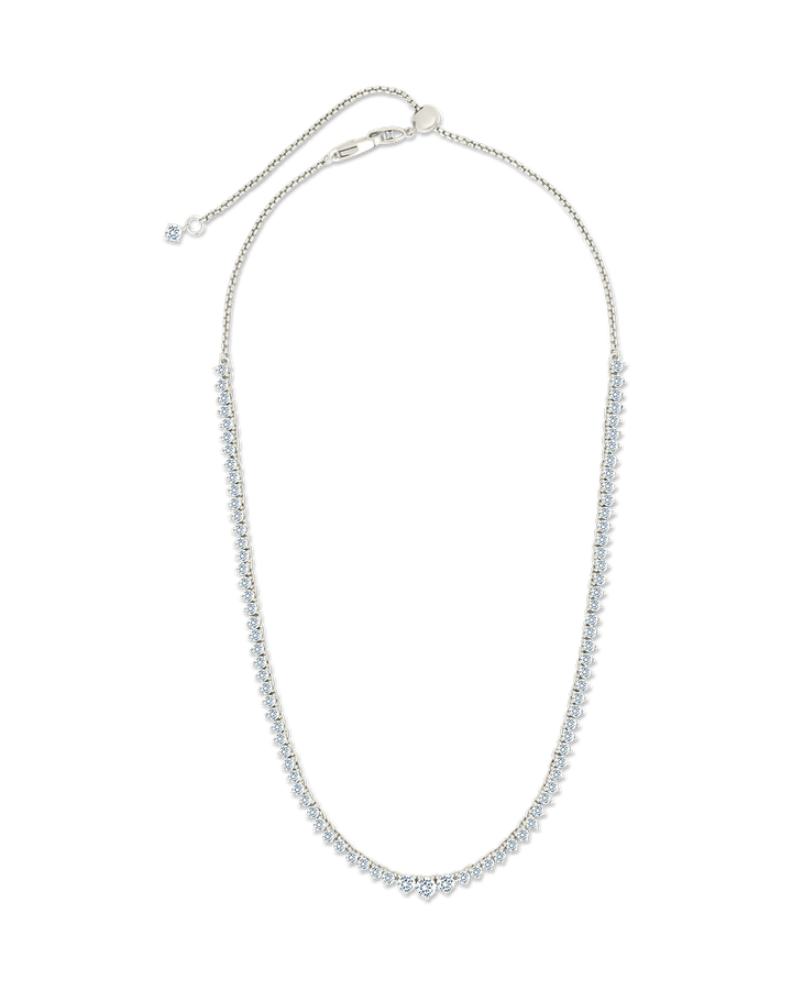 Tatum Adjustable CZ Tennis Necklace