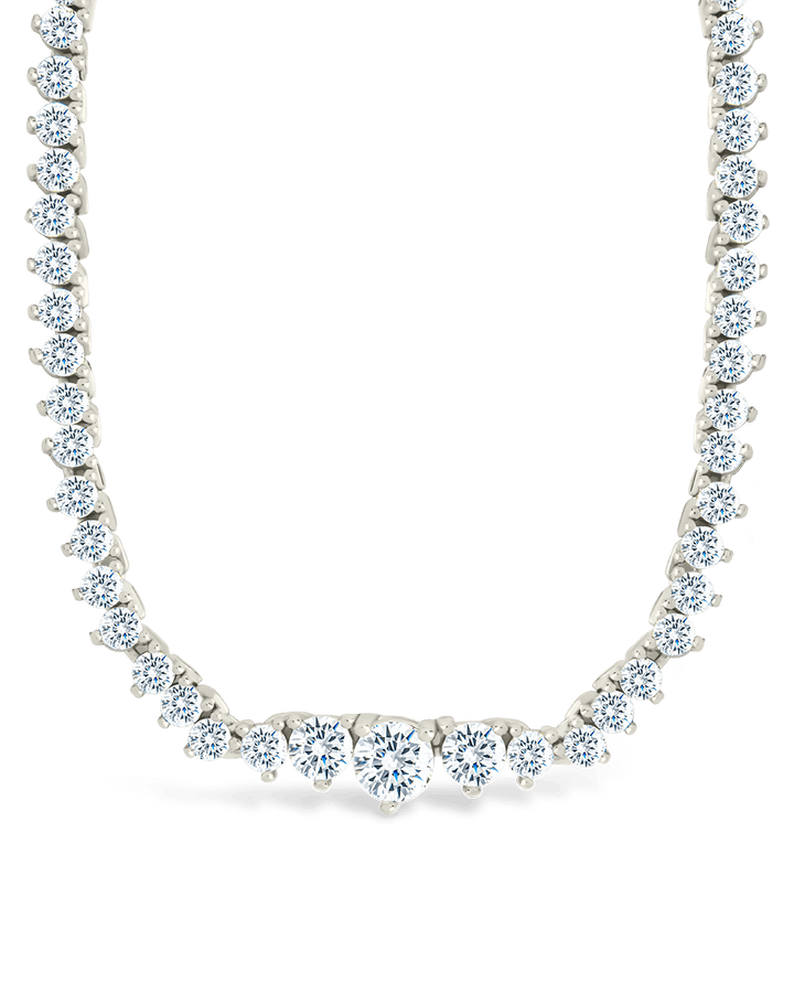 Tatum Adjustable CZ Tennis Necklace