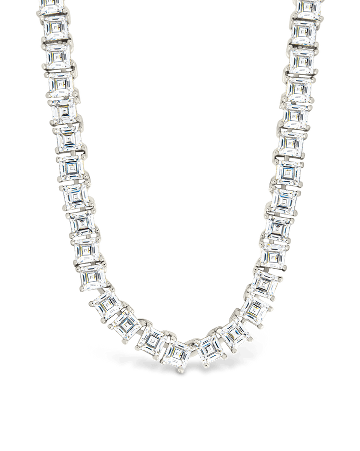 Brette Adjustable CZ Tennis Necklace