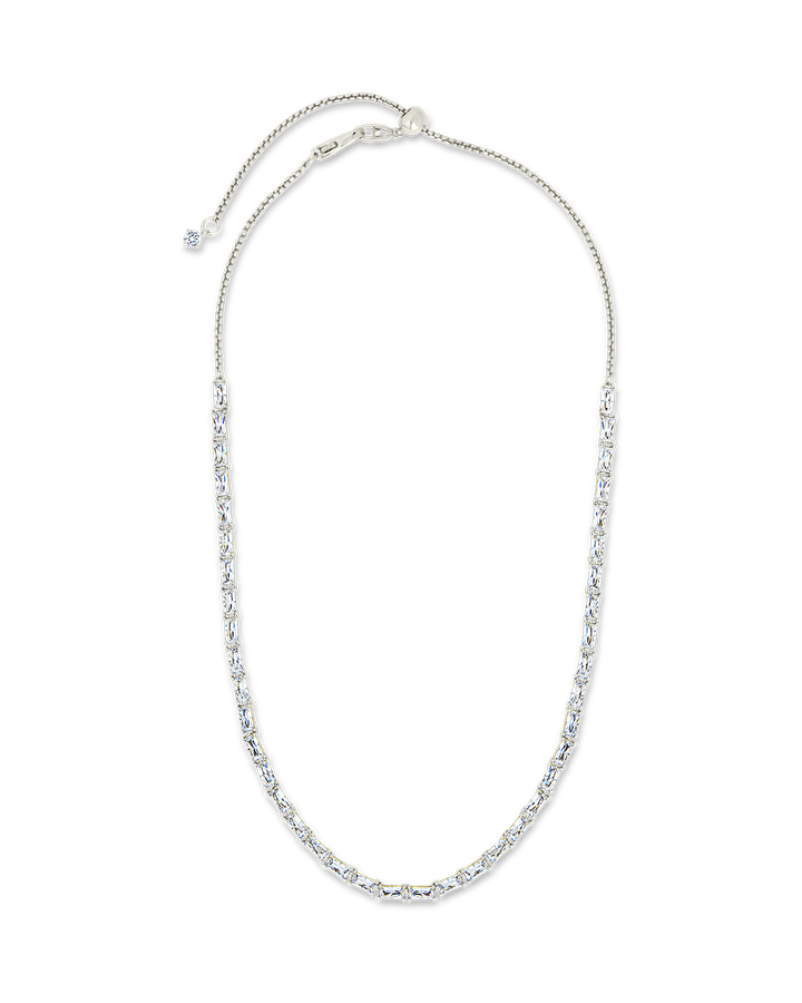 Blanche Adjustable CZ Tennis Necklace