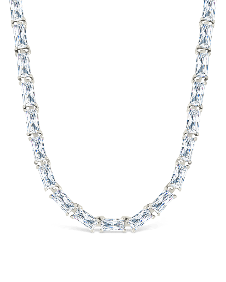 Blanche Adjustable CZ Tennis Necklace