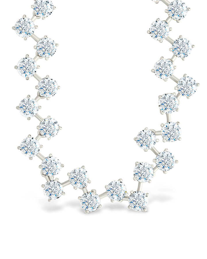 Carson Adjustable CZ Tennis Bolo Necklace