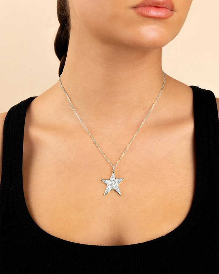 Star Pave CZ Pendant