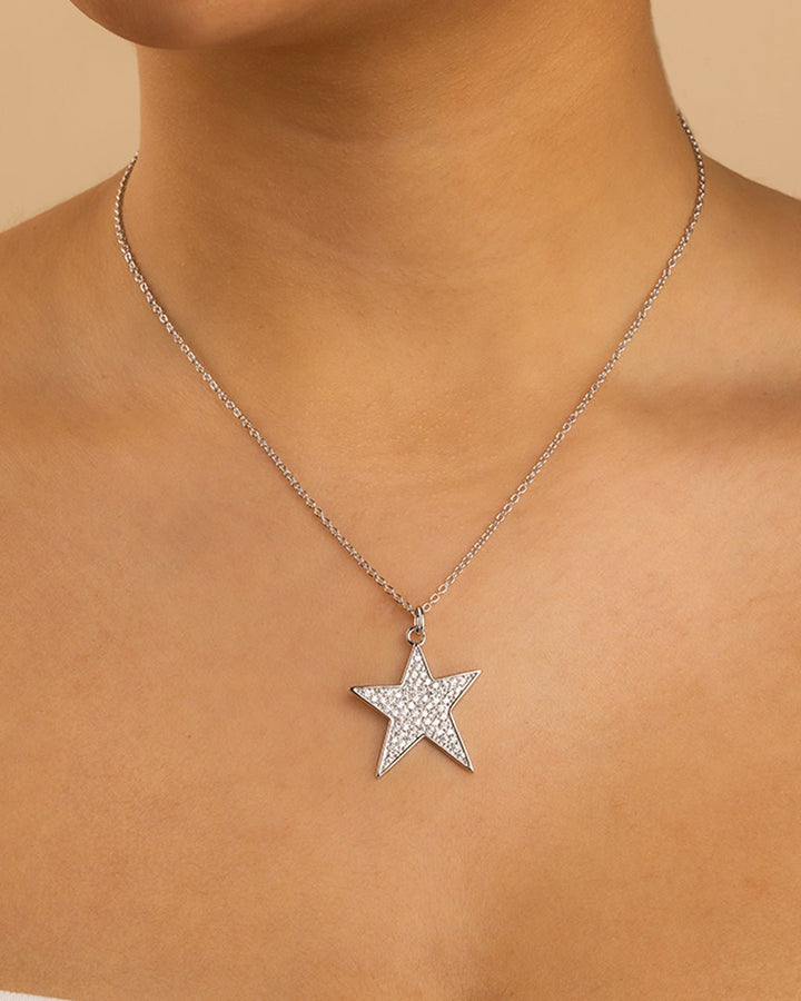 Star Pave CZ Pendant