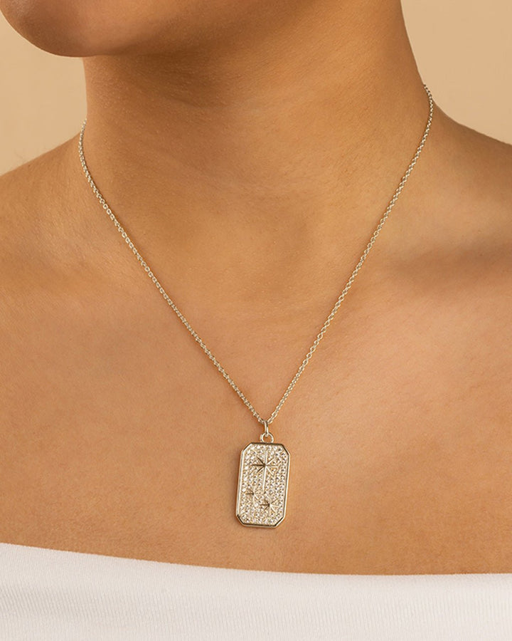 North Star Pendant - Pave CZ