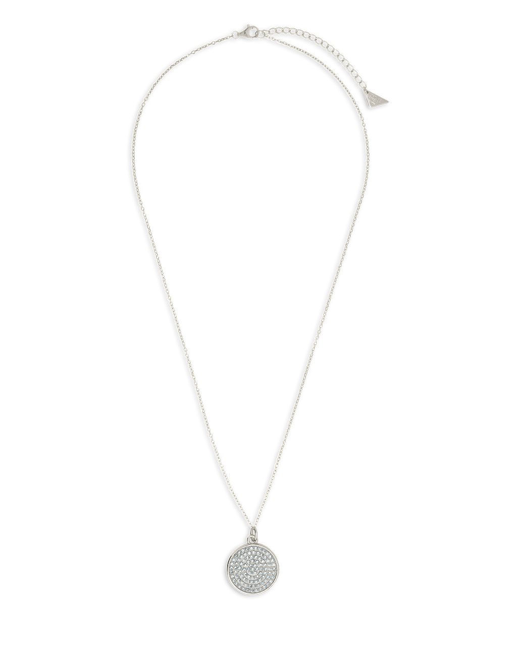 Circle Pave CZ Pendant