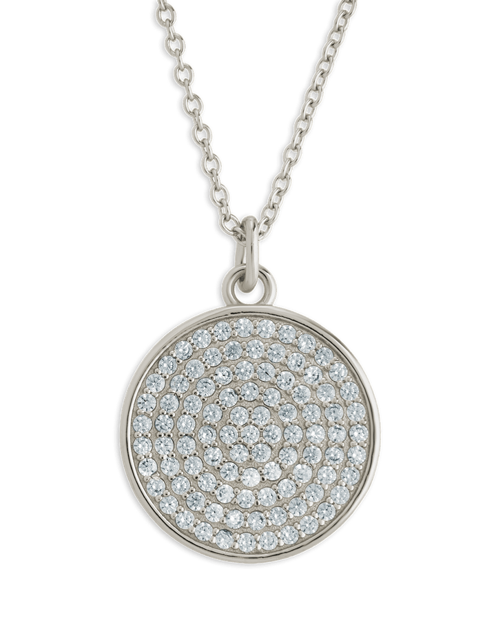 Circle Pave CZ Pendant
