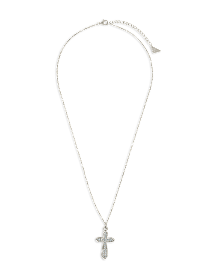 Pave CZ Cross Pendant
