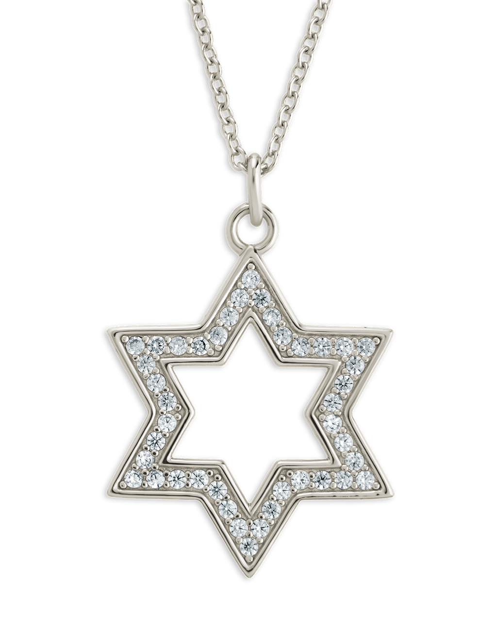 Star of David Pendant - Pave CZ