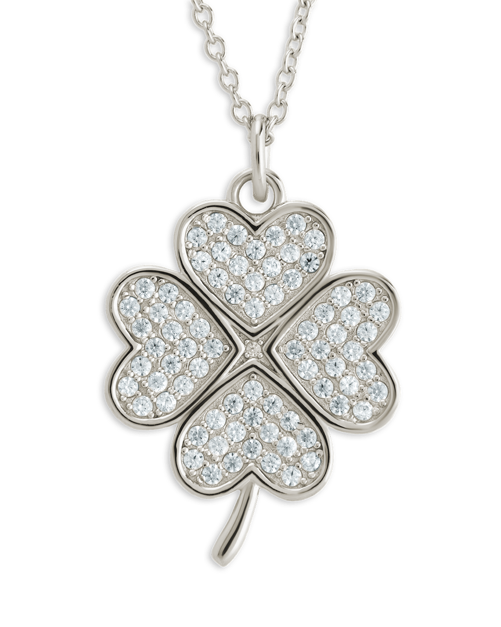 Shamrock Pendant - Pave CZ