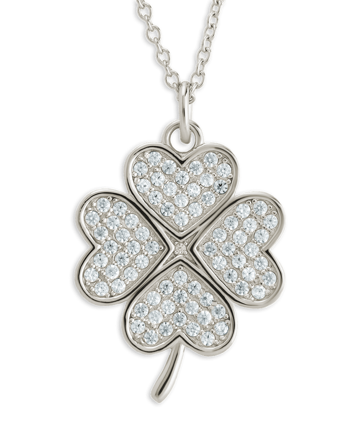 Shamrock Pendant - Pave CZ