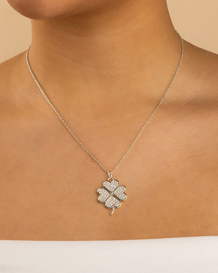 Shamrock Pendant - Pave CZ