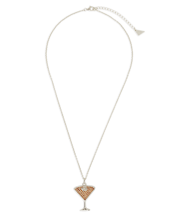Espresso Martini Pave CZ Pendant