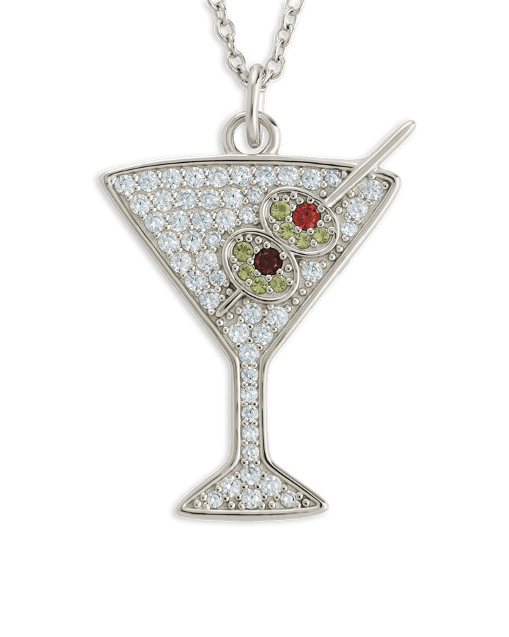 Dirty Martini Pave CZ Pendant