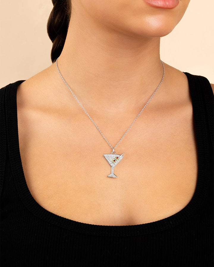Dirty Martini Pave CZ Pendant