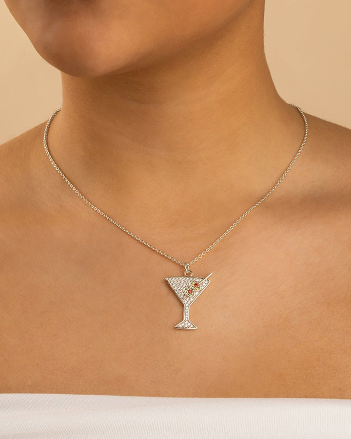 Dirty Martini Pave CZ Pendant