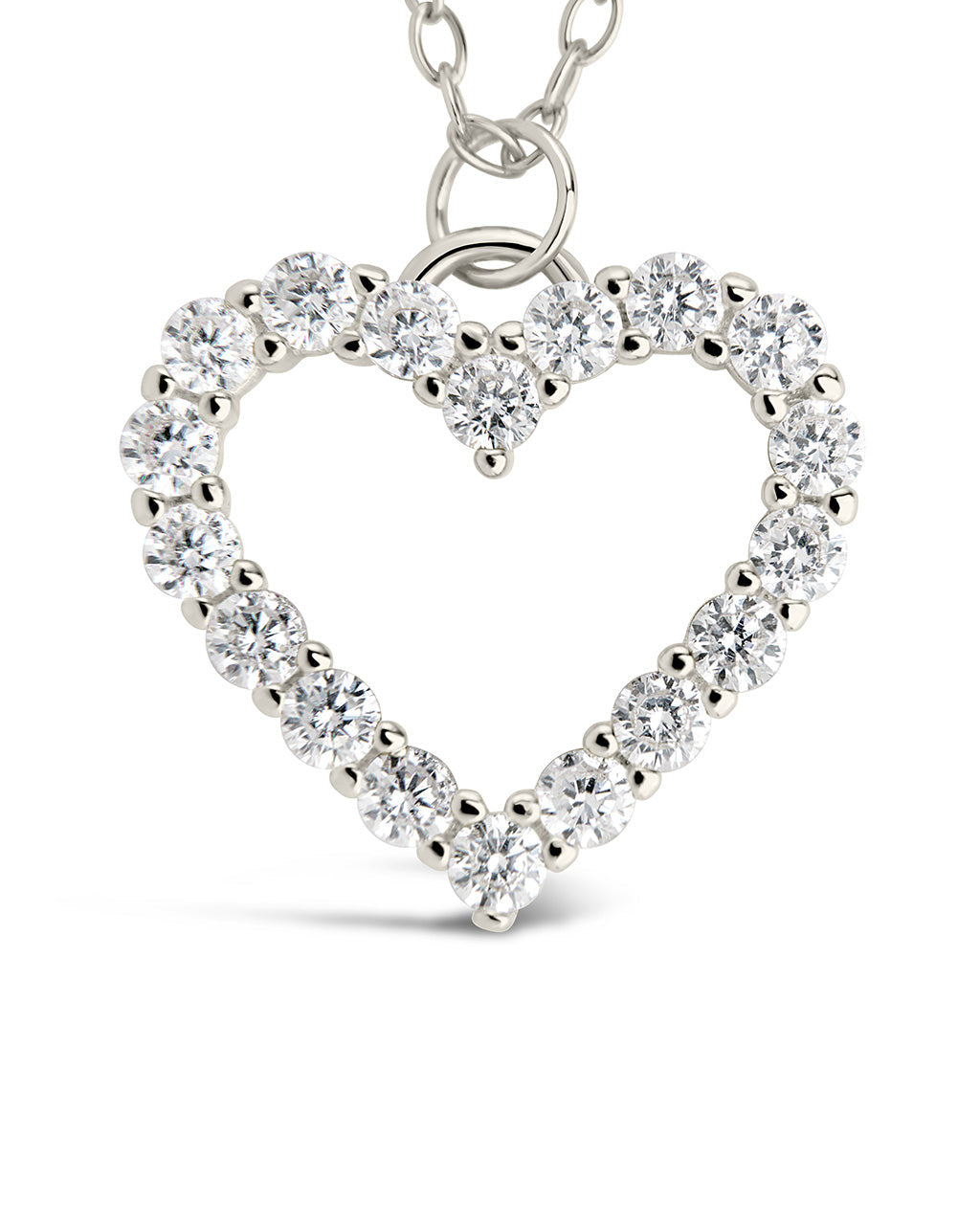 Outline Heart Pendant Necklace