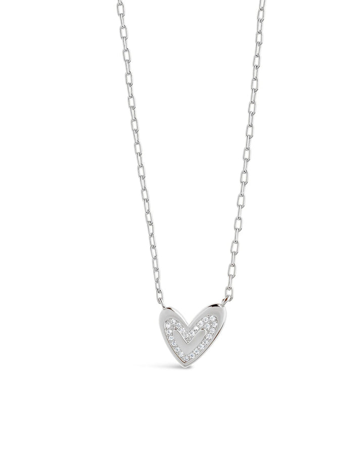 Mabel CZ Heart Pendant Necklace