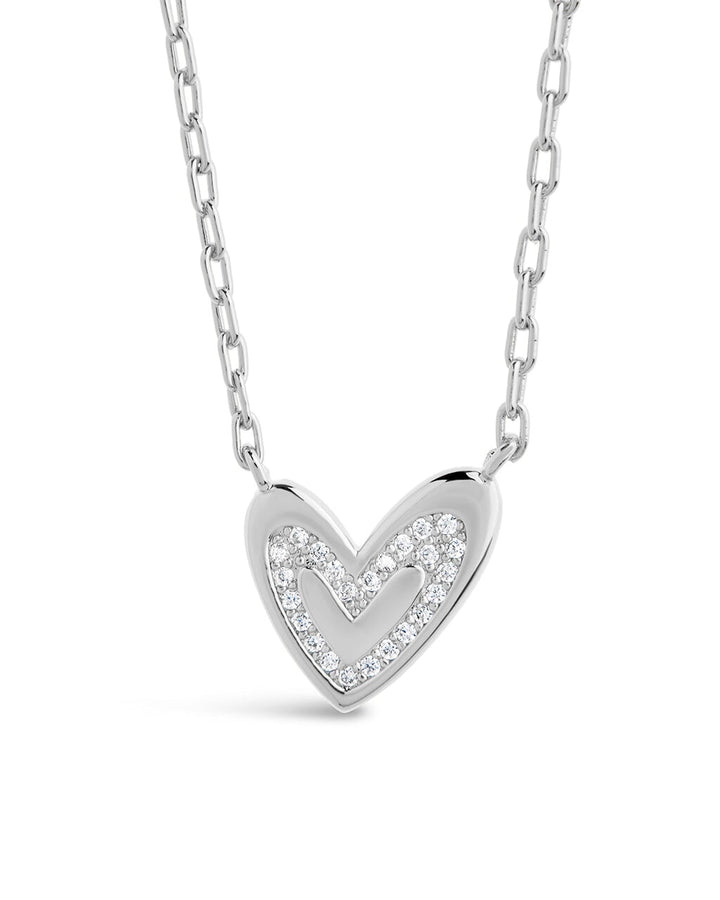 Mabel CZ Heart Pendant Necklace