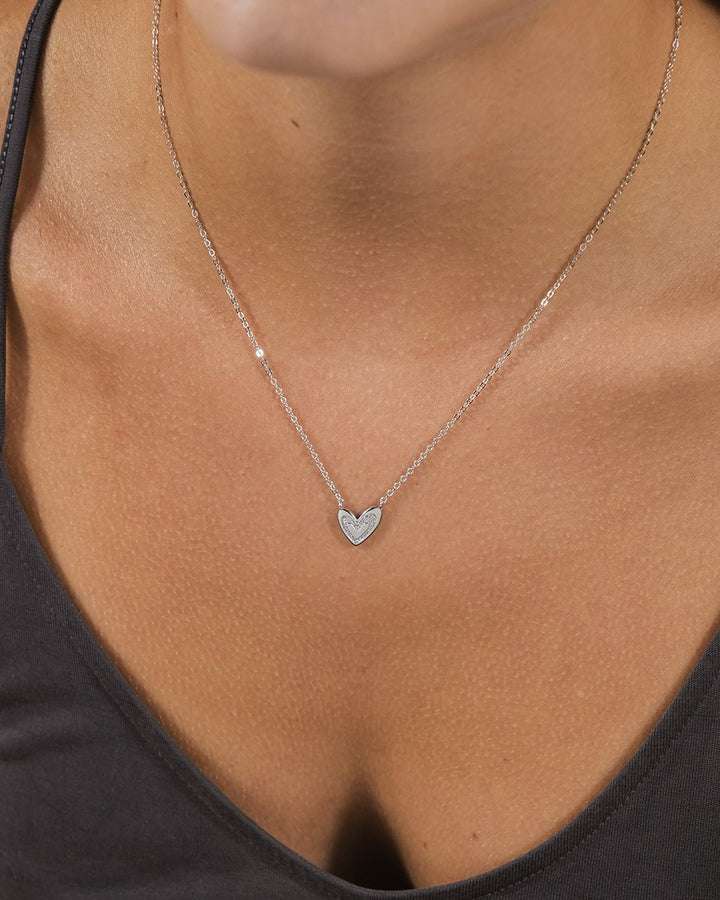 Mabel CZ Heart Pendant Necklace
