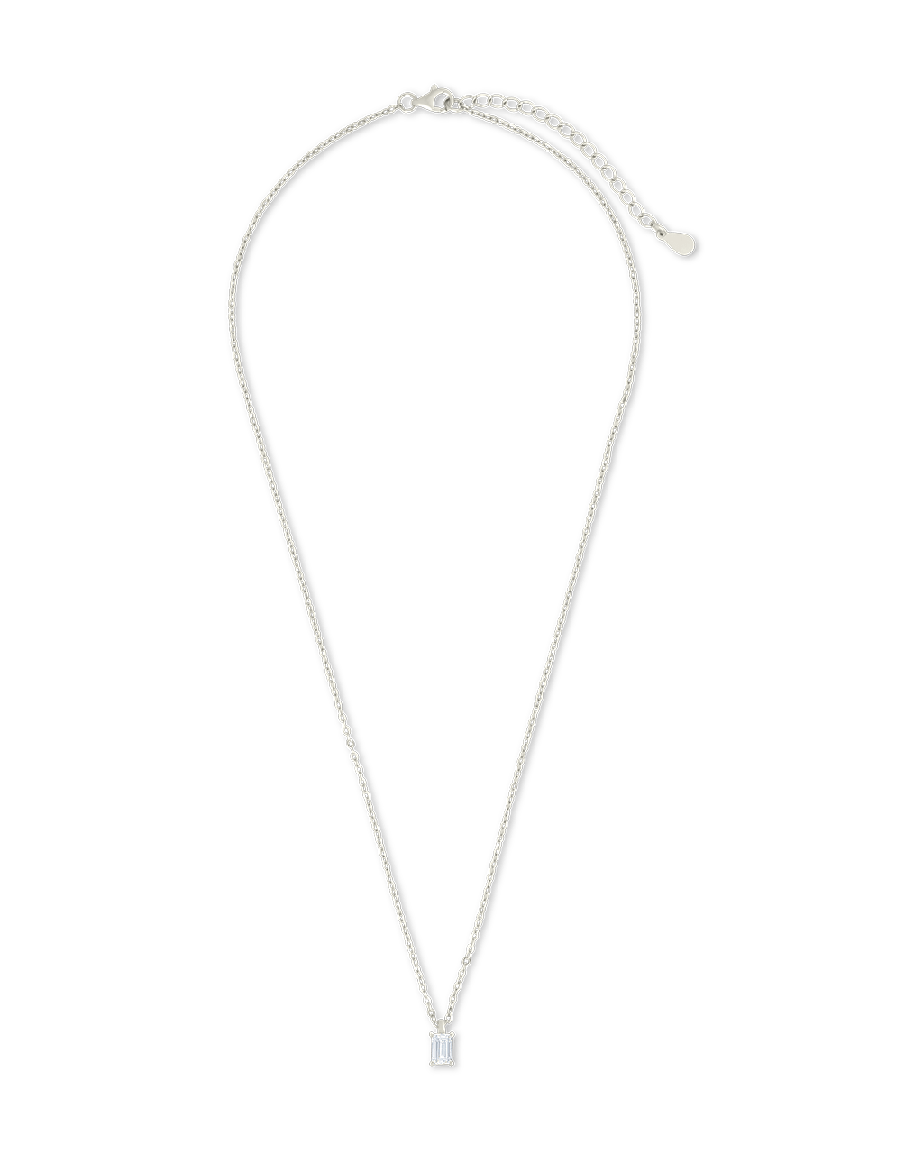 Emerald Prong Set Pendant