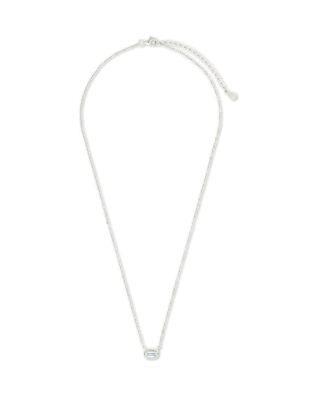 Emerald Bezel Set Pendant