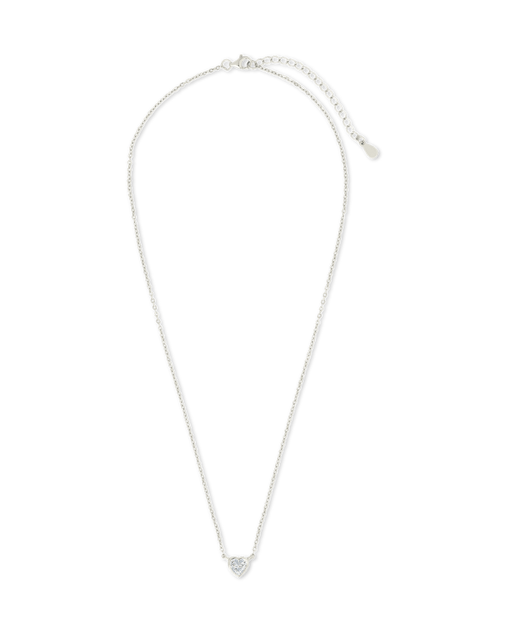 Heart Bezel Set Pendant
