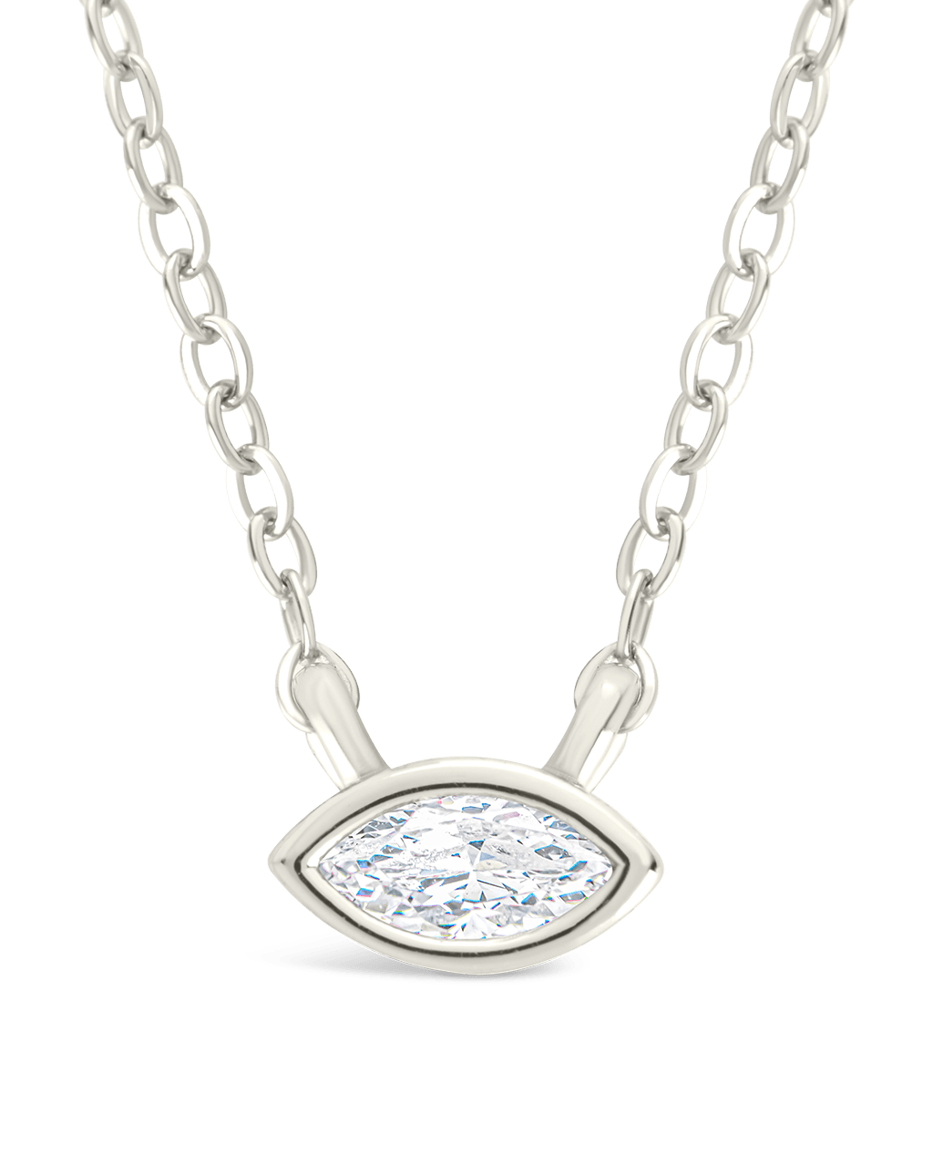 Marquise Bezel Set Pendant