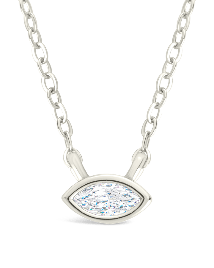 Marquise Bezel Set Pendant