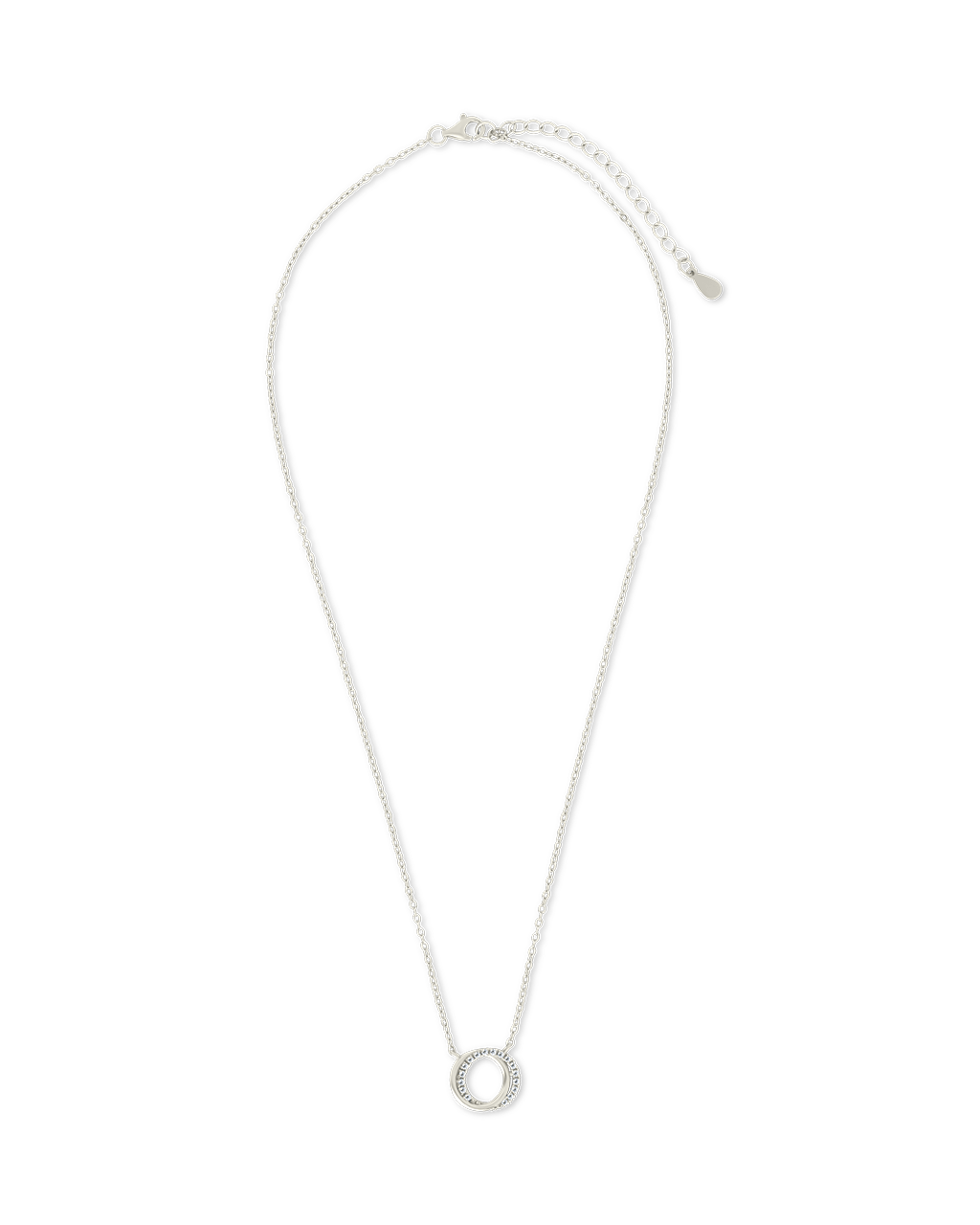 CZ Interlocking Circle Pendant