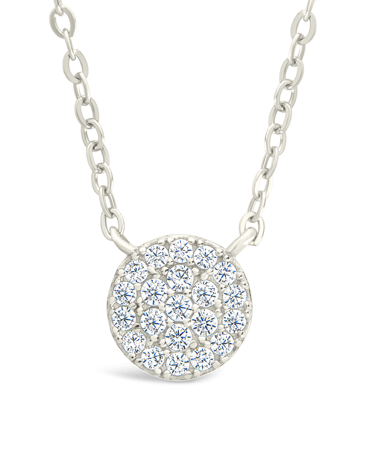 CZ Disc Pendant