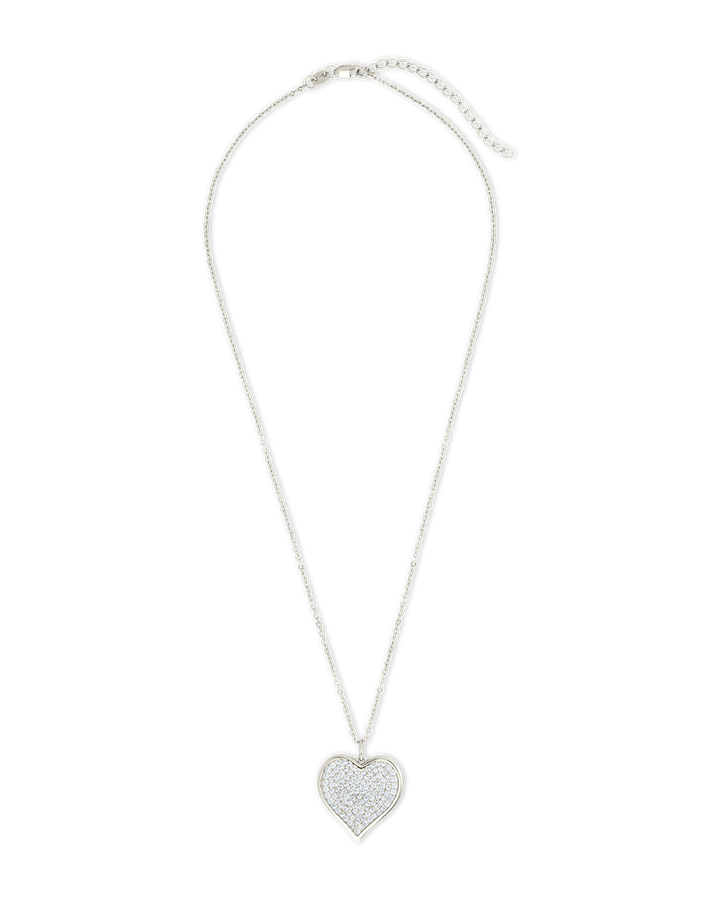 CZ Statement Heart Pendant