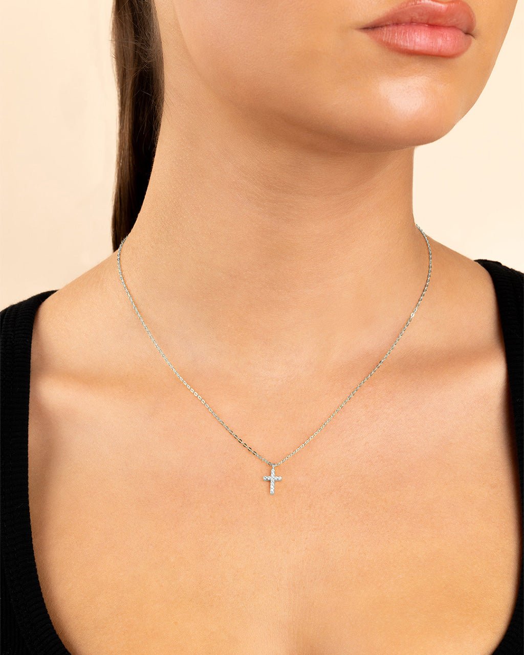 Sinead Sparkling Cross Pendant