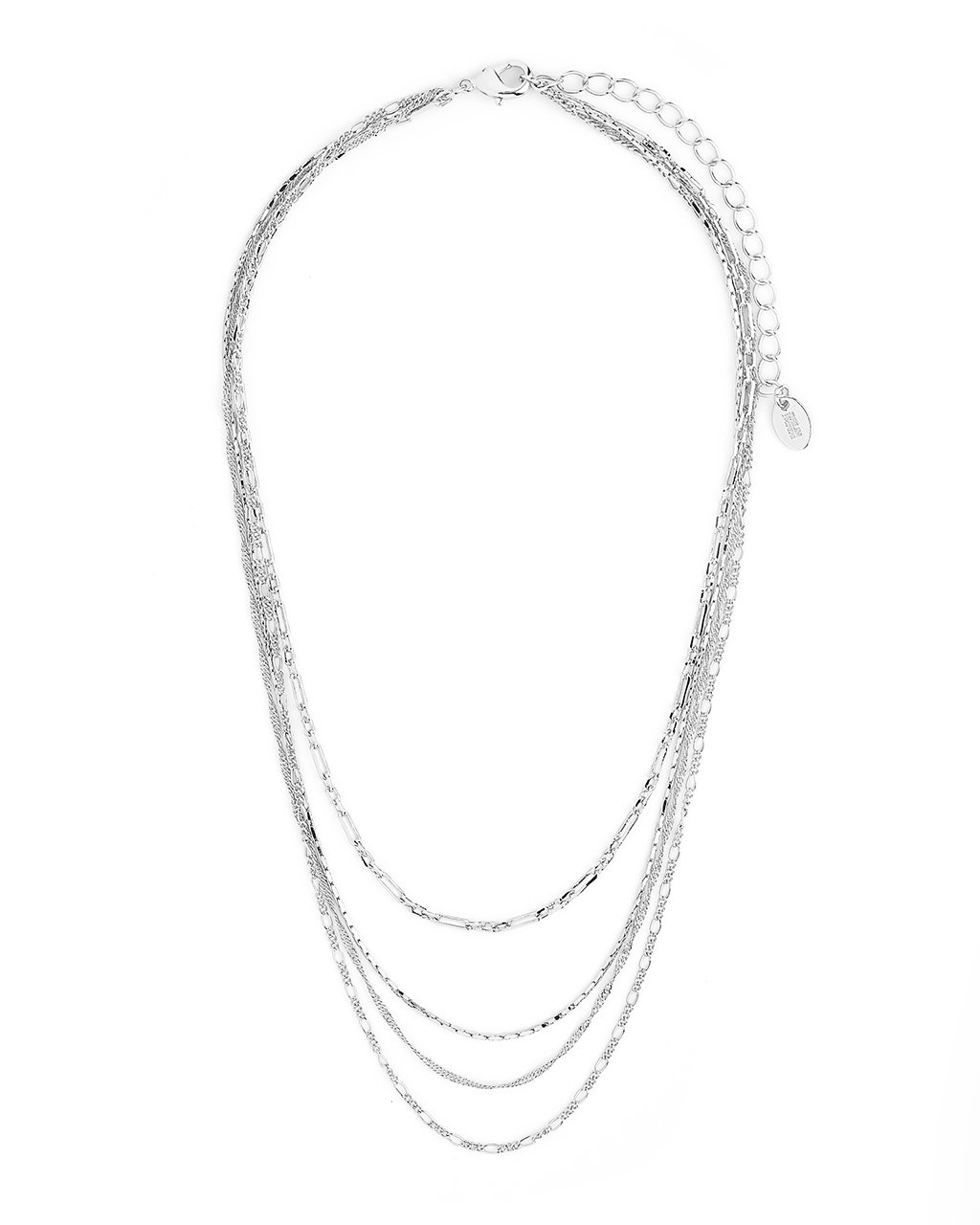 Multi Chain Layered Necklace by Sterling Forever
