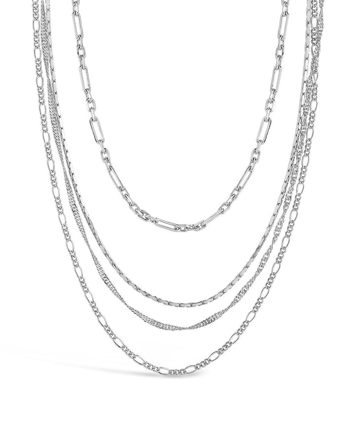 Multi Chain Layered Necklace by Sterling Forever