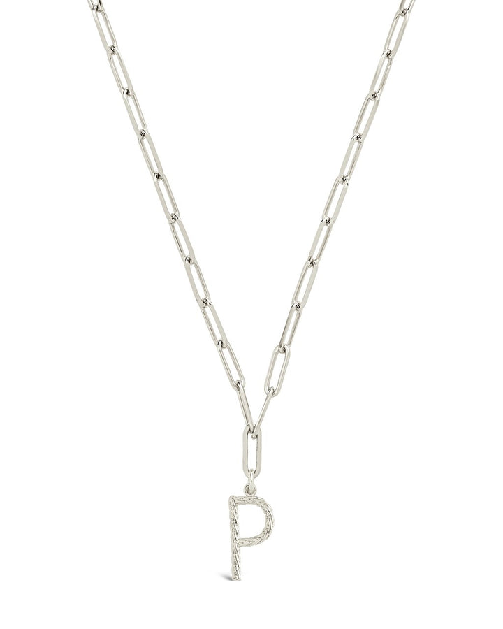 Braided Initial Pendant Necklace