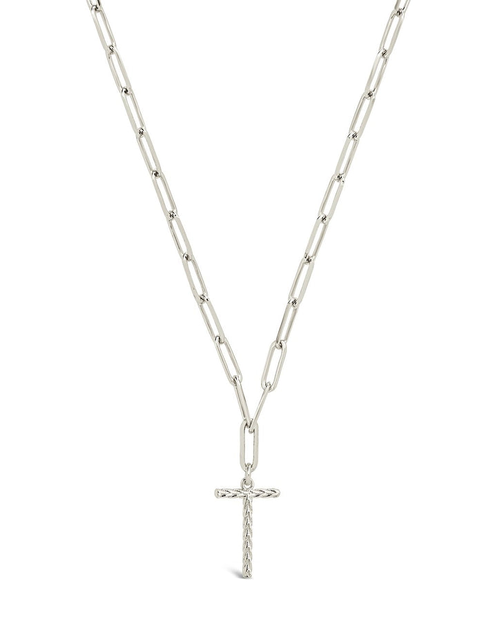 Braided Initial Pendant Necklace