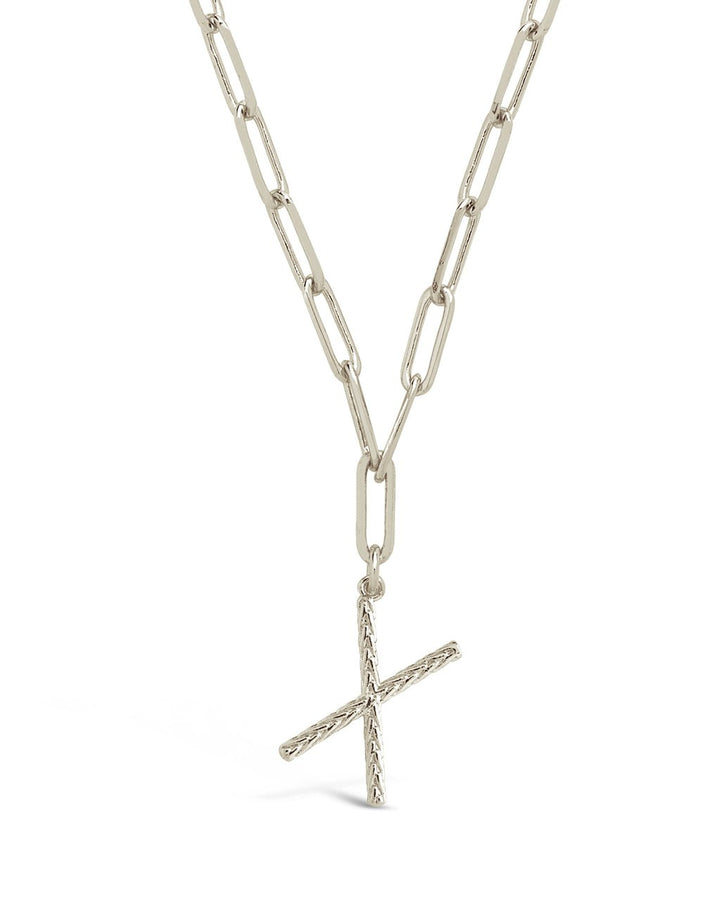 Braided Initial Pendant Necklace