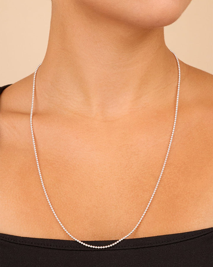 Basia Dainty Beaded Chain Necklace