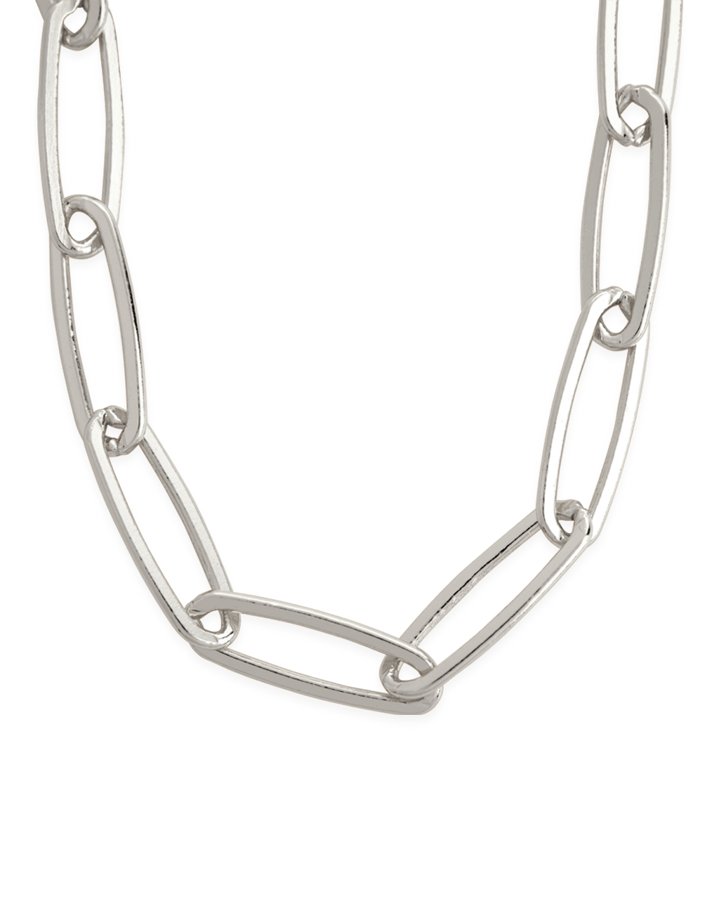 Paperclip Chain Necklace - Large Elongated