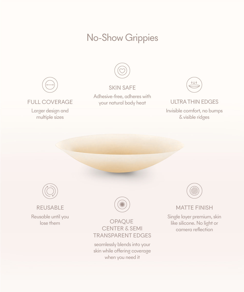 Non Adhesive | No-Show Grippies by NOOD
