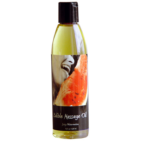 Earthly Body Edible Massage Oil Juicy Watermelon 8oz by Sexology