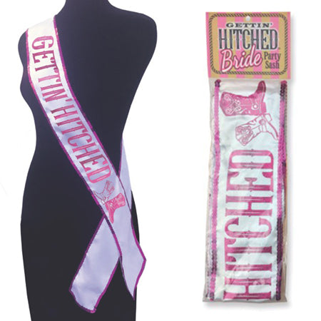 Getting Hitched Glitter Sash by Sexology